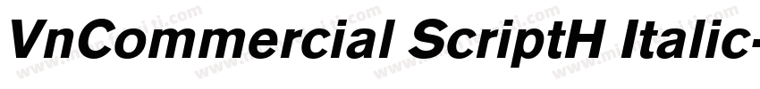 VnCommercial ScriptH Italic字体转换